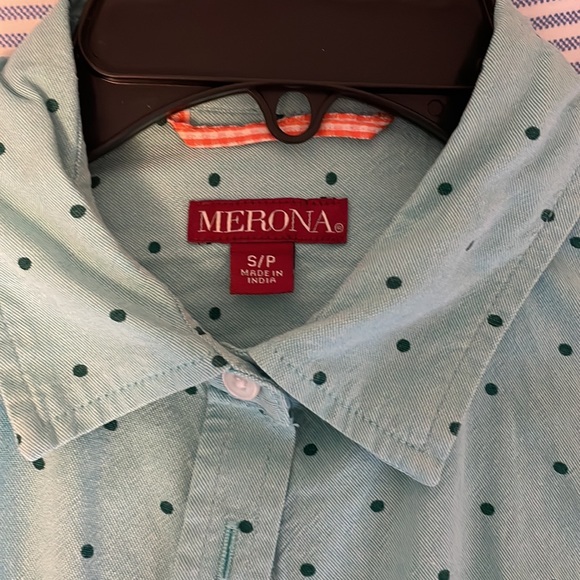 size small - cute blue polkadot cover up! - Picture 4 of 4